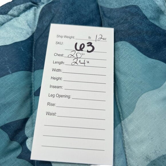 The North Face Womens 550 Fill Alpz Blue Camo Goose Down Vest Size Medium - Picture 14 of 14